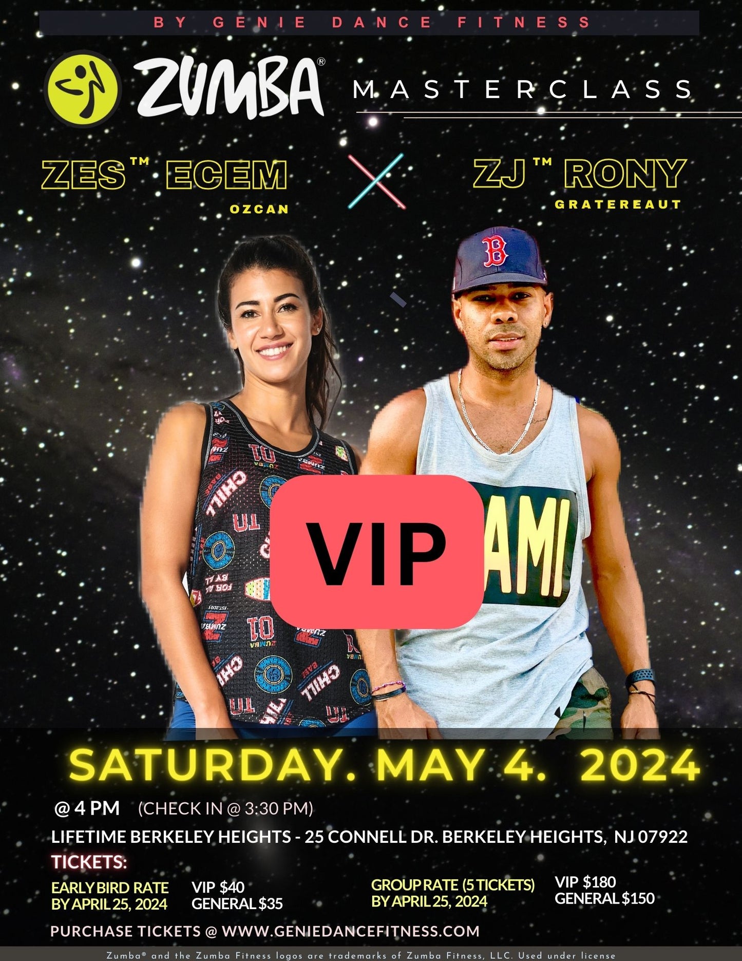 Zumba Masterclass with Rony Gratereaut & Ecem Ozcan May 4, 2024