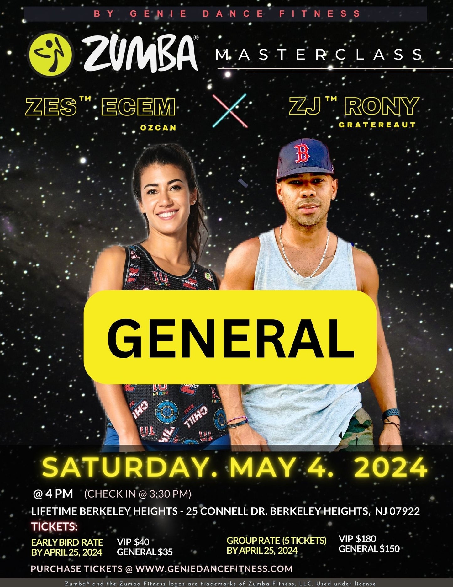 Zumba Masterclass with Rony Gratereaut & Ecem Ozcan May 4, 2024