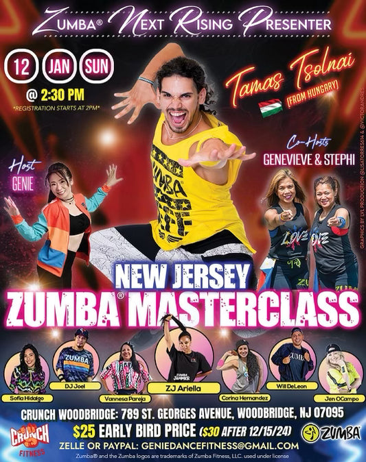 Zumba Masterclass with Tamas Zsolnai 1/12/2025